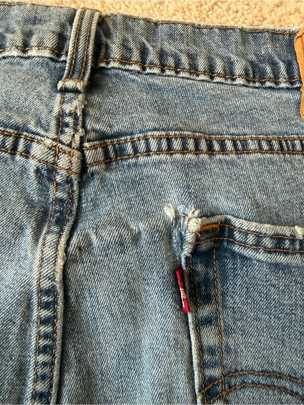 Levi's Men's 36x29 Straight Blue Denim Jeans